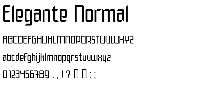 Elegante Normal font